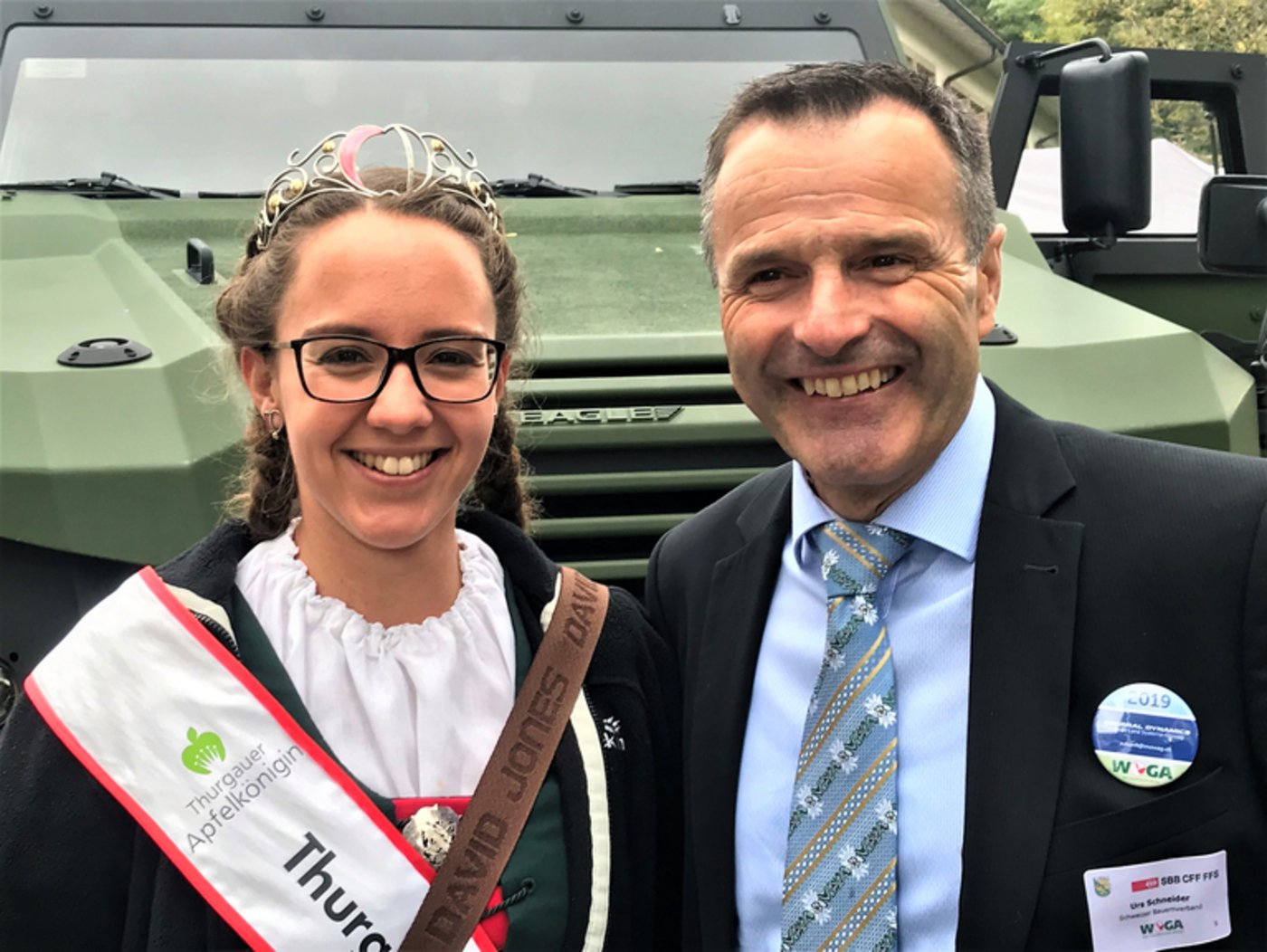 Urs Schneider war bereits 1996 dabei als die erste Thurgauer Apfelkönigin gekrönt wurde. Aktuell trägt Melanie Maurer noch den Titel.