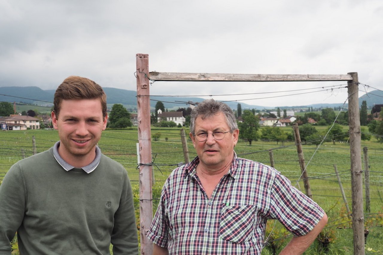 Martin Auer (rechts) zusammen mit seinem Produktionsleiter Christian Clauss. (Bilder Christian Weber)