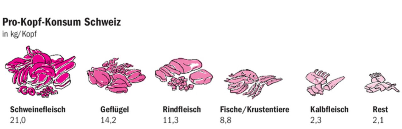 Die Konsumenten essen immer weniger Schwein. Das hat auch religiöse Gründe. Dank dem Bevölkerungswachstum musste die Produktion noch nicht gross schrumpfen.