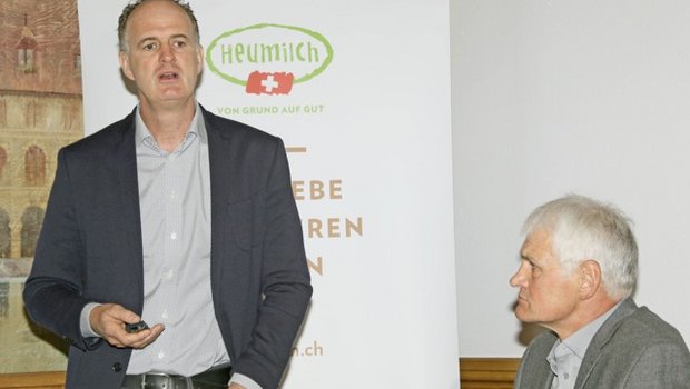 Geschäftsleiter André Bernet (links) und Präsident Walter Münger zogen Bilanz über das Erreichte und definierten die weiteren Ziele. (Bilder Heinz Abegglen)