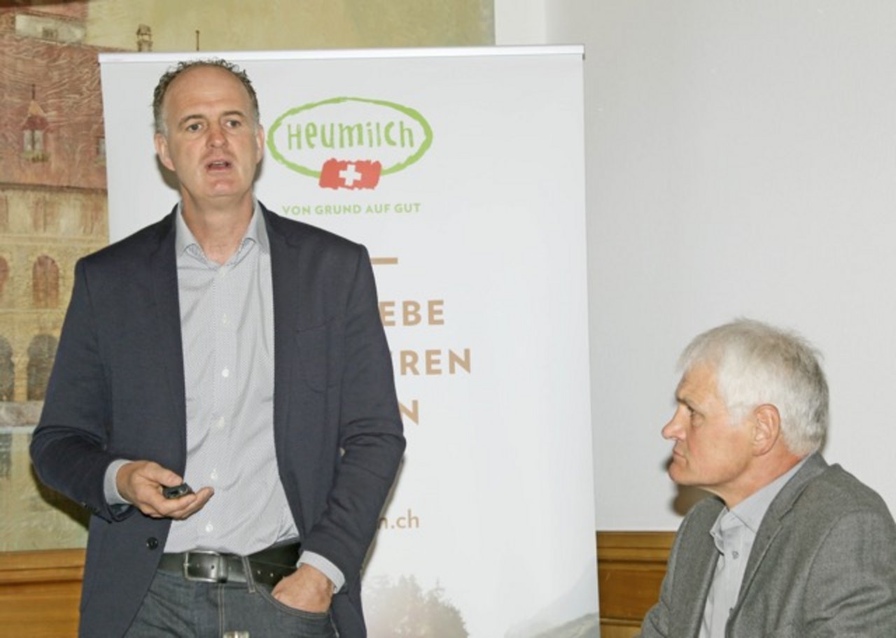 Geschäftsleiter André Bernet (links) und Präsident Walter Münger zogen Bilanz über das Erreichte und definierten die weiteren Ziele. (Bilder Heinz Abegglen)