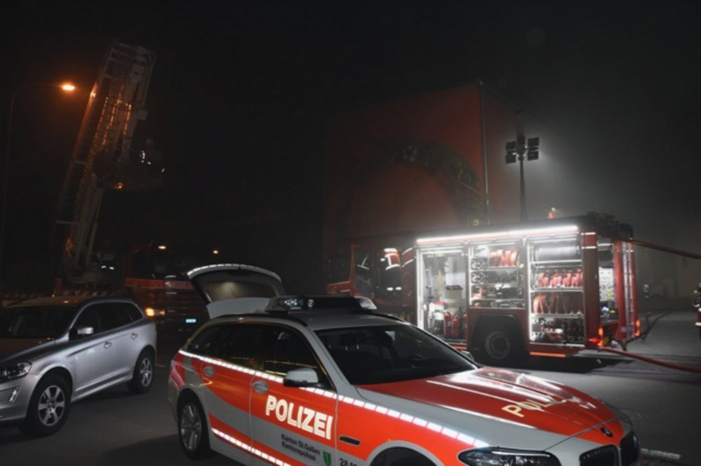 Zum Einsatz kam auch ein Grosslüfter.