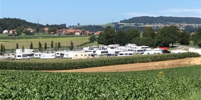 In Wileroltigen BE sorgen Fahrende 2017 für viel Aufruhr. (Bild zVg)