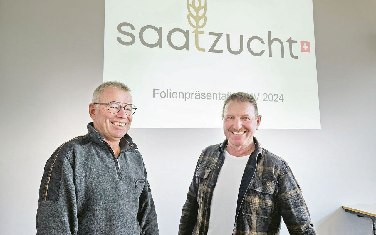 Fredy Kessler (l.) übergibt an Sepp Sennhauser 