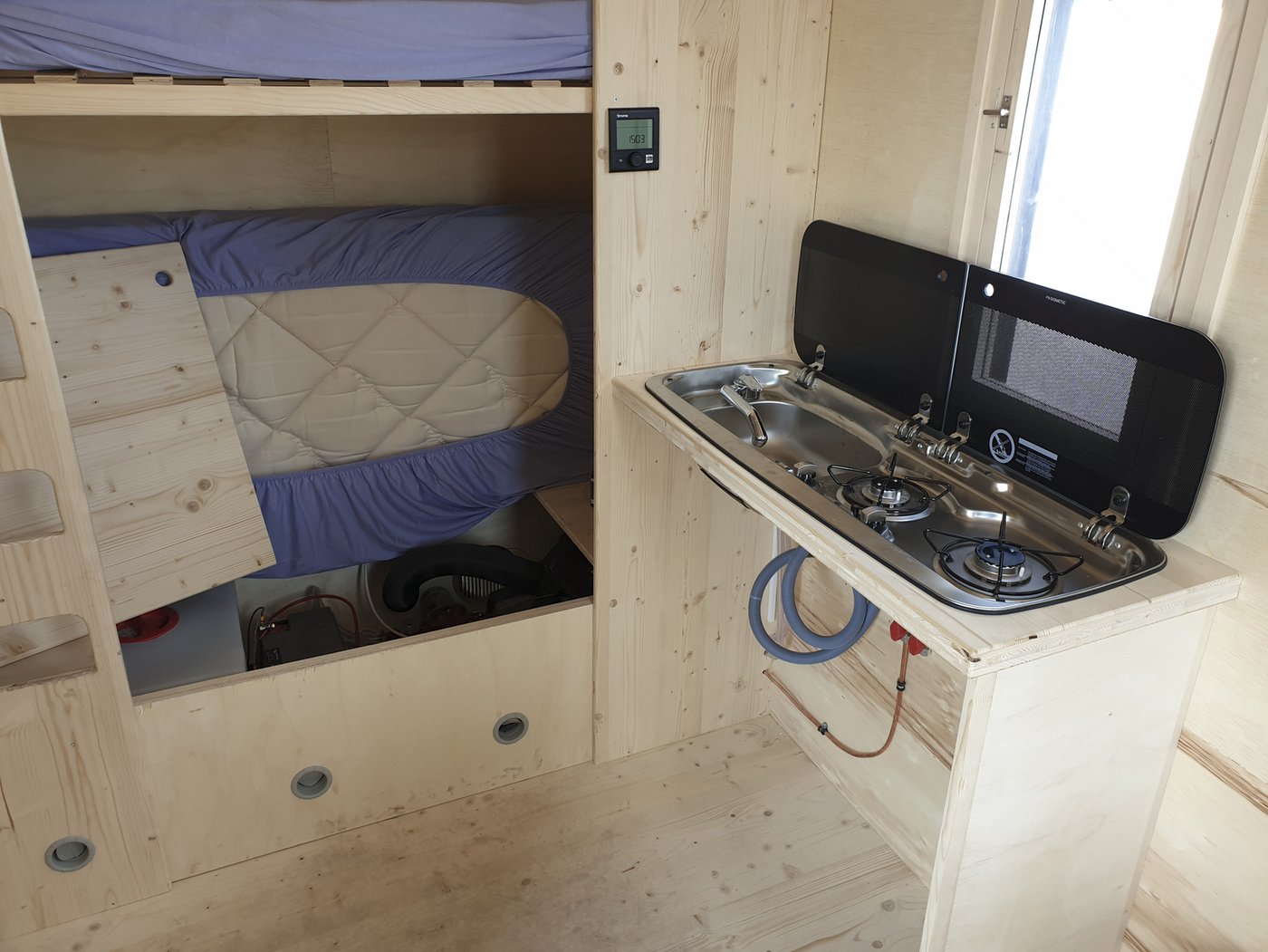 Das Lagermodul mit Staufläche und Toilette. (Bild lid/ji)