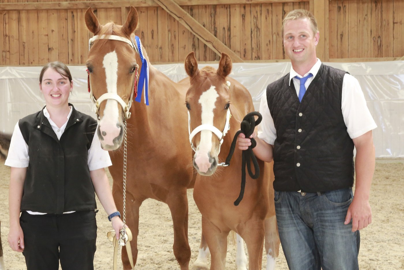 3. Rang in Ettiswil für das Stutfohlen Nevada von Anton Isaak aus Roggliswil. (Bild Karin Rohrer)