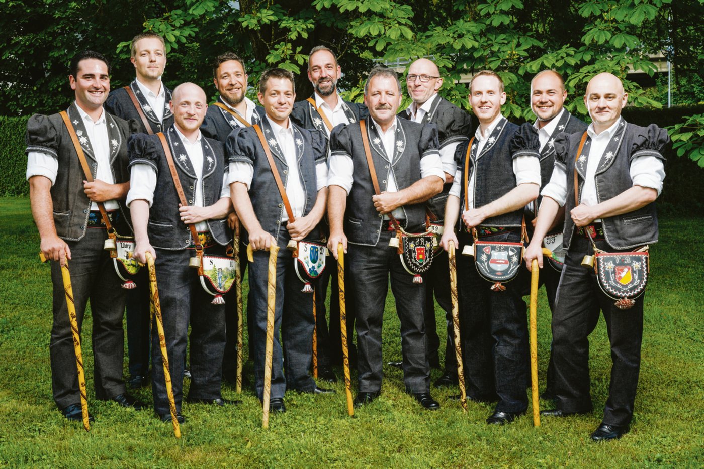 2019 singen elf Sänger das Ranz des Vaches. Die Neuinterpretation wird als Highlight angekündet.(Bilder zVg)