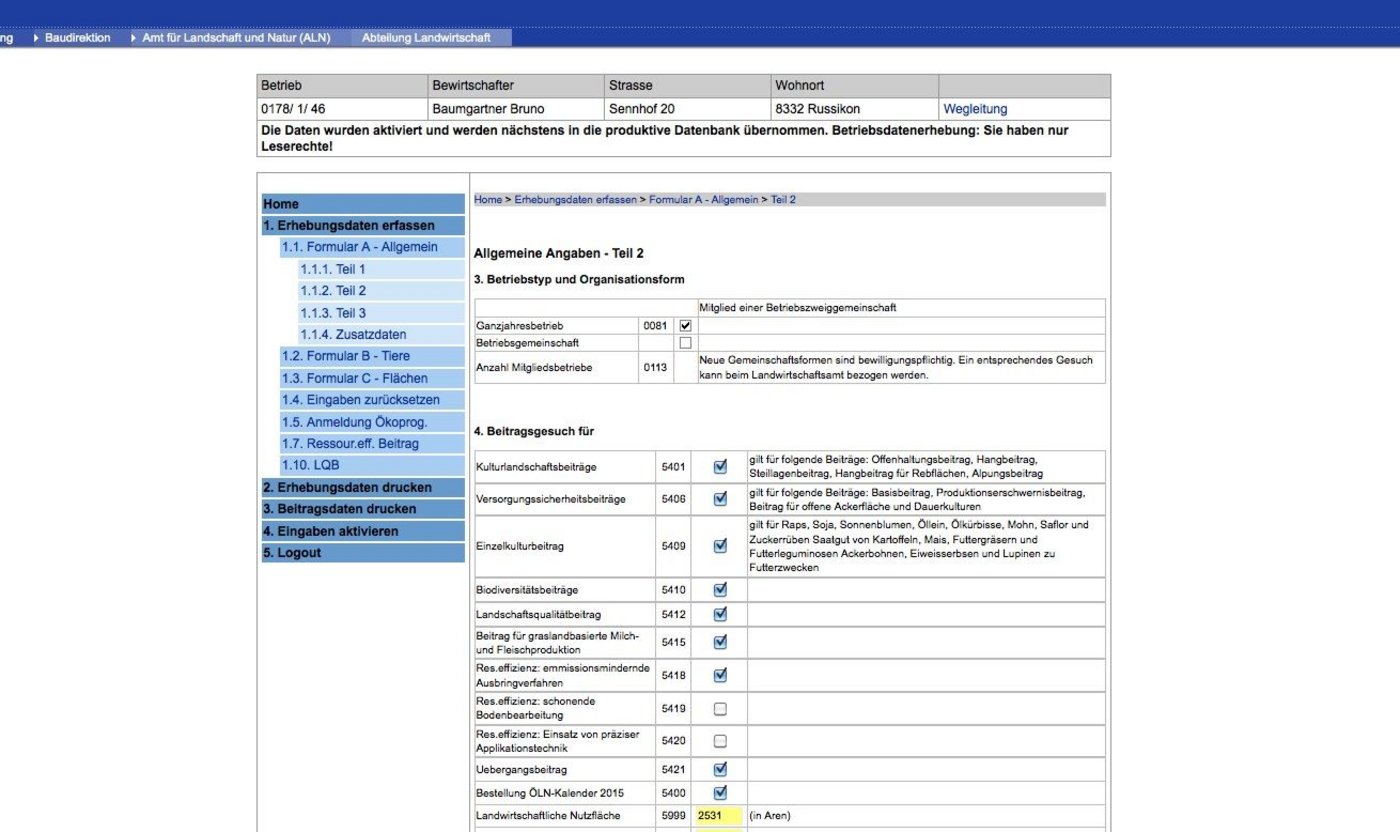 Der administrative Aufwand für die Schweizer Bauern ist gross. (Symbolbild: Nadine Baumgartner)