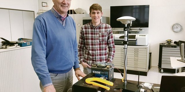 Jürgen Prenzler und Markus Wüst entwickeln Precision Farming-Technologien für den Gemüsebau.(Bild Alexandra Stückelberger)