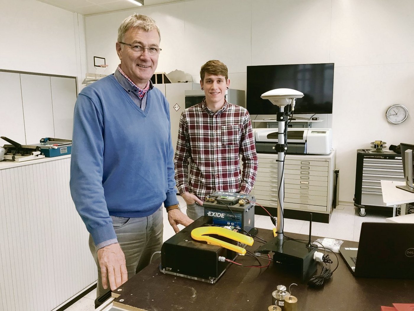 Jürgen Prenzler und Markus Wüst entwickeln Precision Farming-Technologien für den Gemüsebau.(Bild Alexandra Stückelberger)