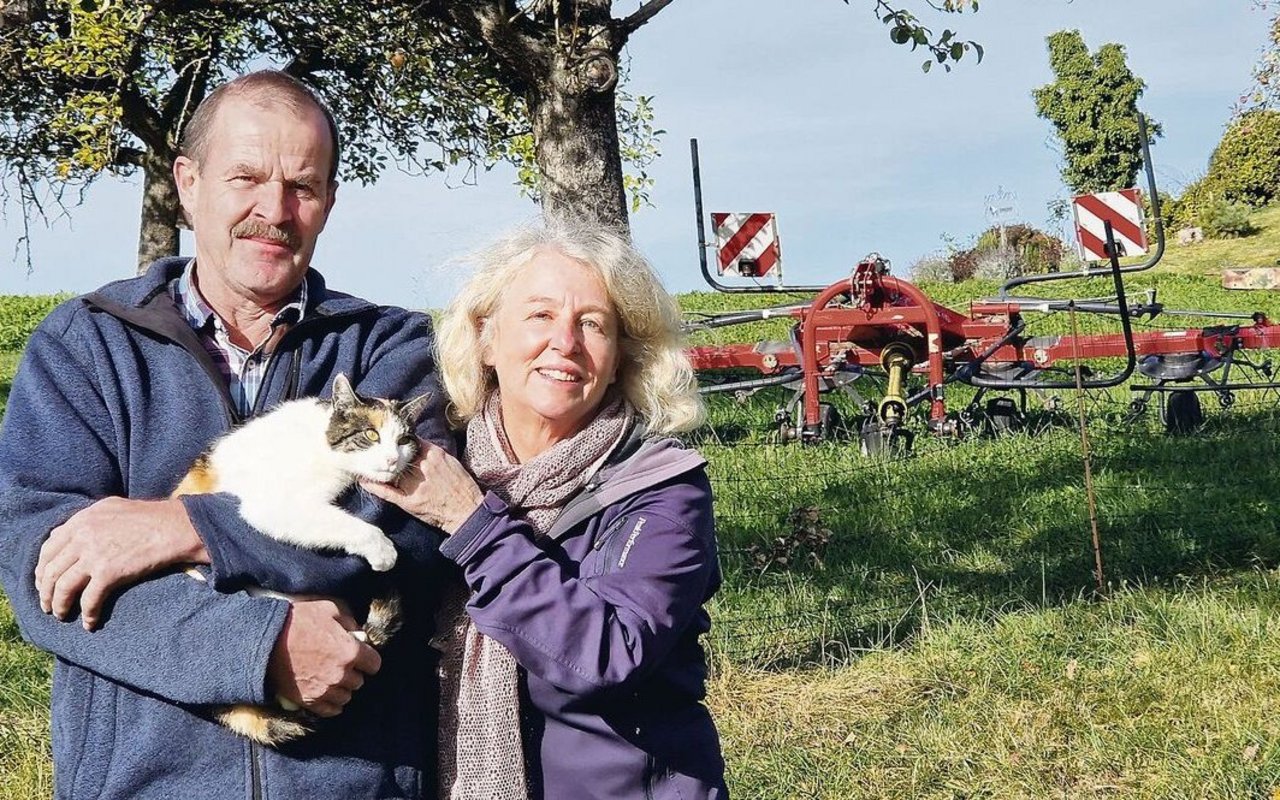 Walter und Doris Stamm haben die Rindermast mittlerweile aufgegeben. Früher lebten 90 Tiere auf dem Hof in Schleitheim SH. 