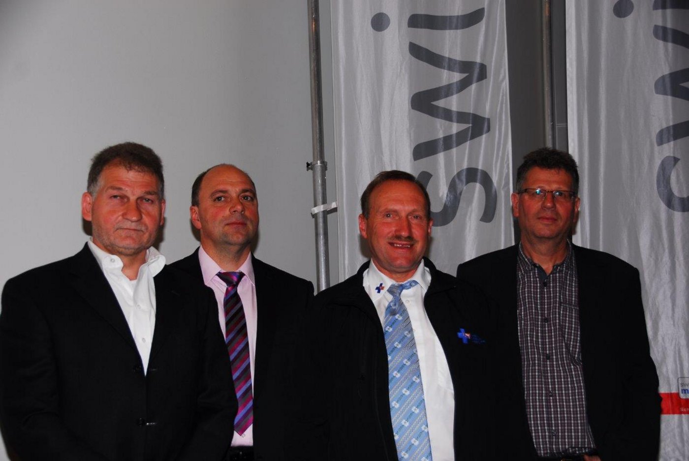 Die neuen Gesichter im SMP-Vorstand: (v.l.n.r.) Thomas Hirsbrunner, Christophe Noël, Karl Häcki und Ernst Bachmann.  (Hansjürg Jäger)