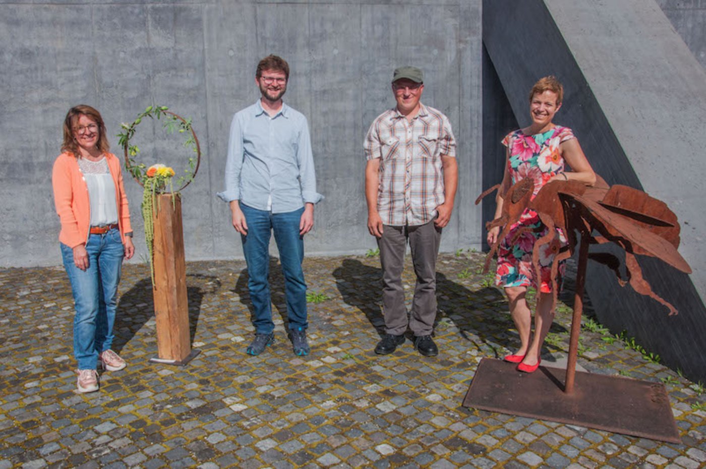 Aus der Zentralschweiz:v.l.n.r: Irene Burch, Melchtal (OW); Alex Burri, Willisau (LU); Severin Hummel, Triengen (LU); Ursi Ineichen, Stansstad (NW).