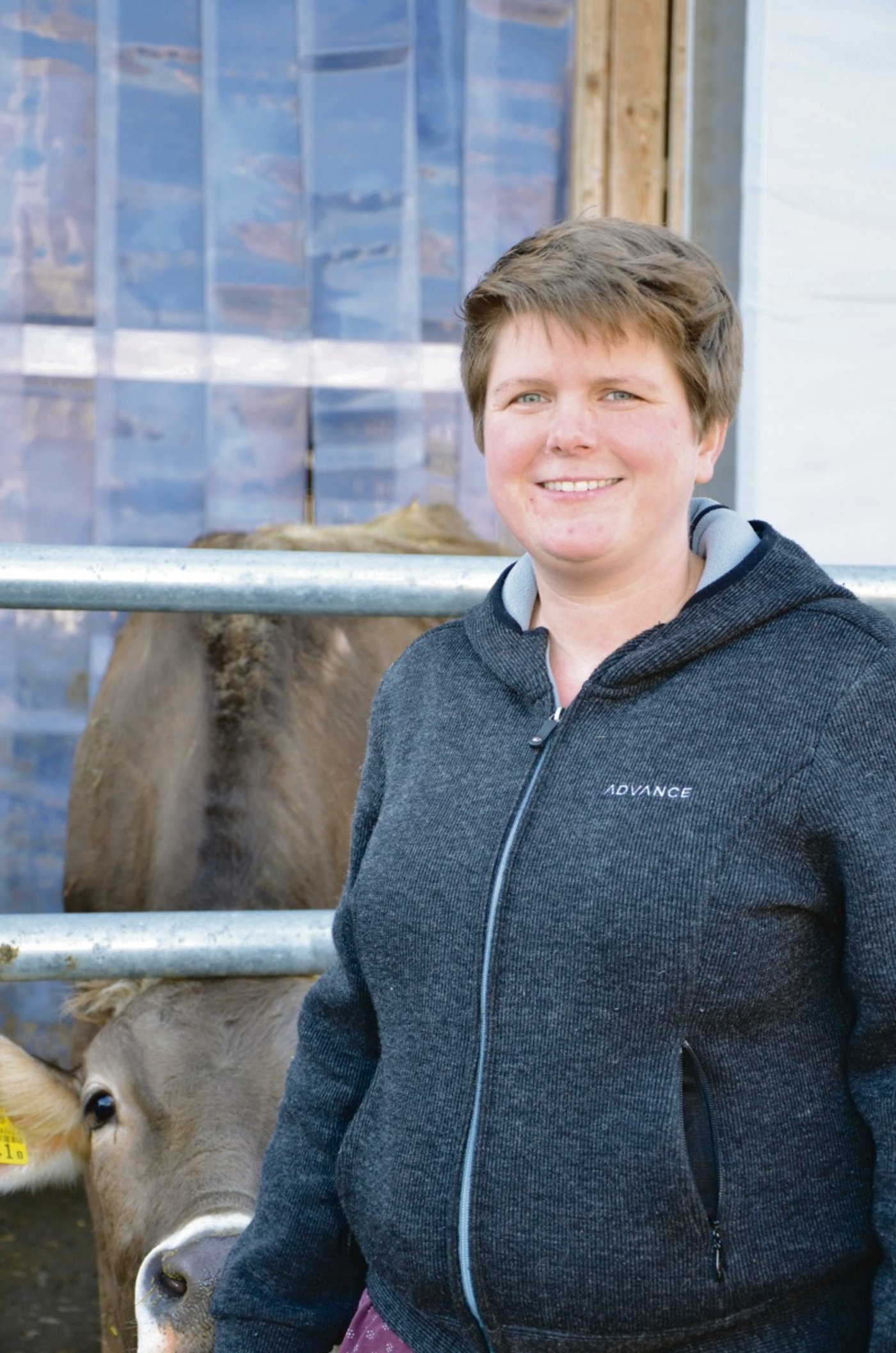 Es gab eine Zeit, da  wusste Rebecca Müller nicht, dass man den Beruf des Landwirts lernen kann.  (Bild ms)