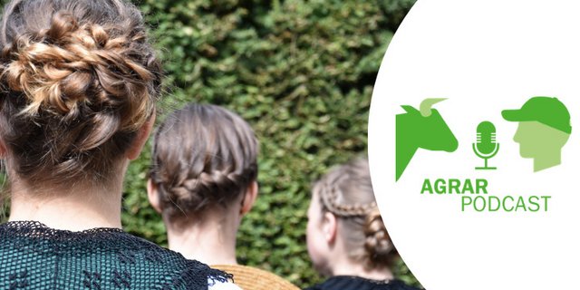 Flechtfrisuren zum Tag der Tracht in drei Variationen. Mehr dazu gibt es in der achten Episode des AgrarPodcasts (Bild: BauernZeitung/Jeanne Woodtli)