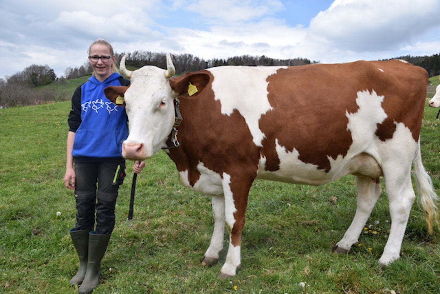 Daria und die SF-Kuh Ben Kalinka.