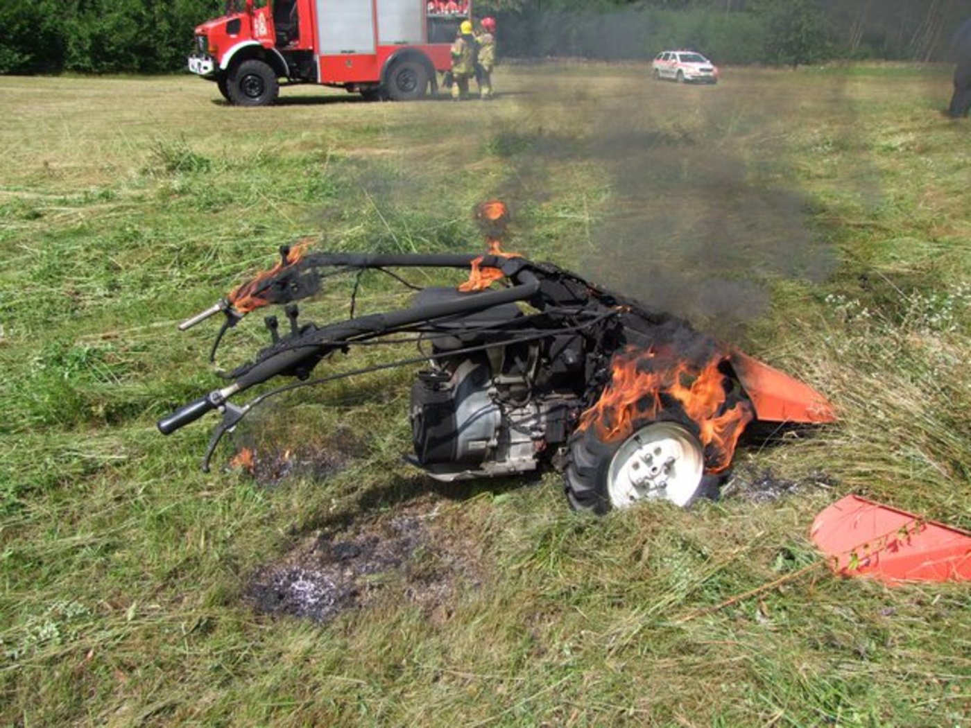 Der Schaden am Einachser wird auf 10 000 Franken geschätzt. (Bild pd)
