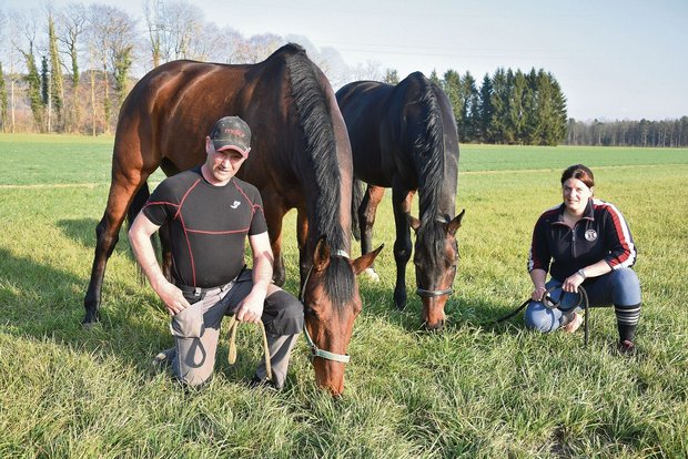 Andreas Jenni und seine Partnerin Tamara Berger sind begeisterte Pferdeliebhaber.