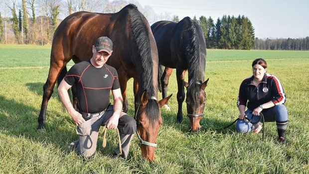 Andreas Jenni und seine Partnerin Tamara Berger sind begeisterte Pferdeliebhaber.
