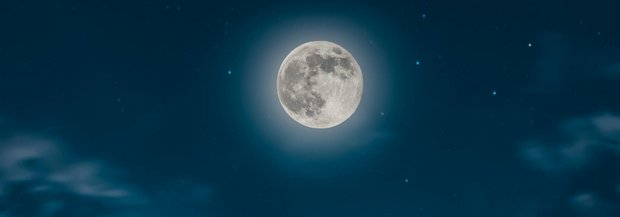 Mond im Nachthimmel