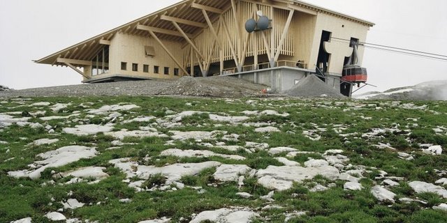 2018 hat die Bergstation Chäserrugg im Kanton Thurgau in der Katergorie National die Goldauszeichnung geholt. (Bild Prix Lignum)