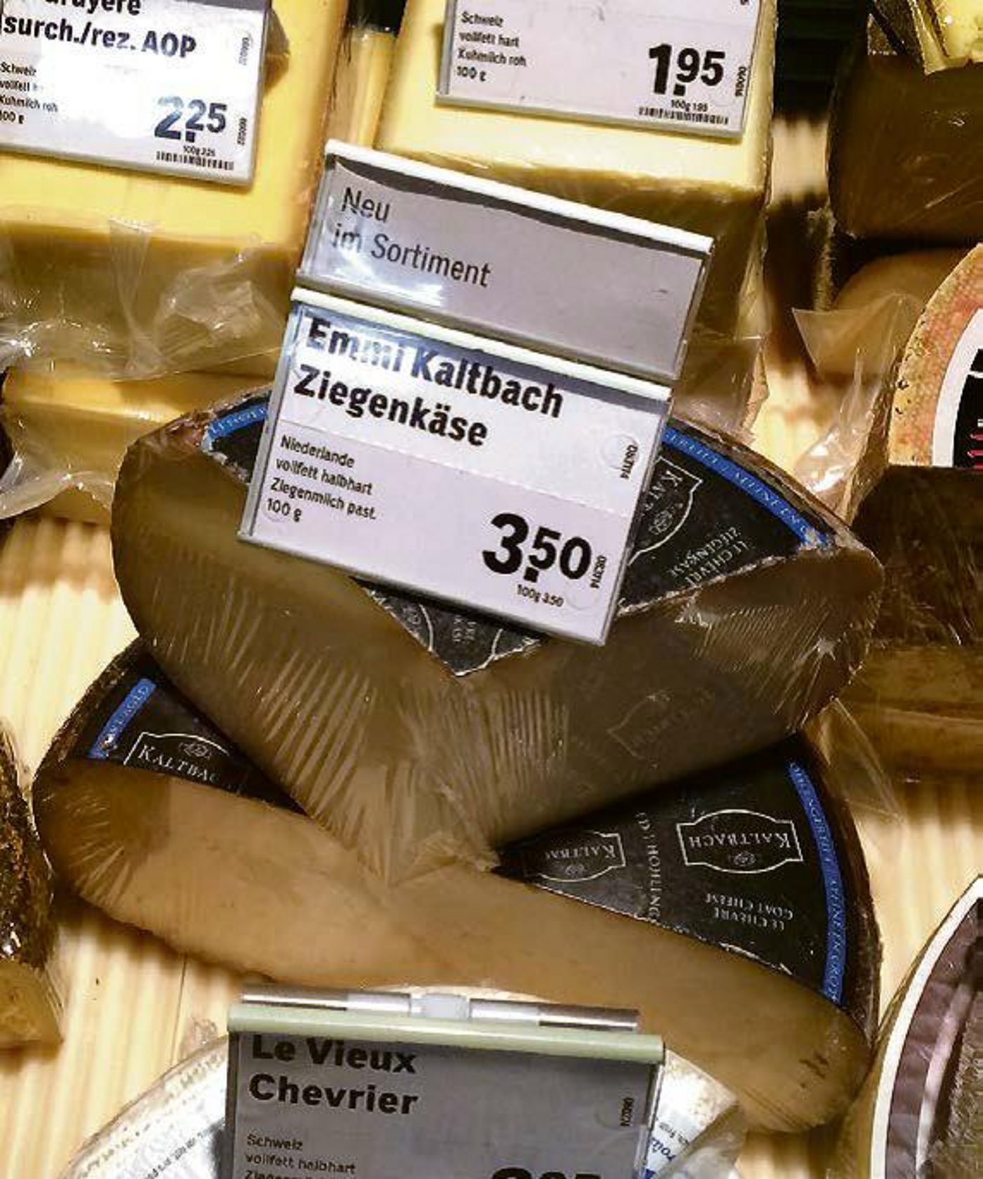 ...unterdessen ist seine Herkunft, die Niederlande, korrekt deklariert, zumindest in dieser Coop-Filiale an der Bahnhofstrasse in Zürich.