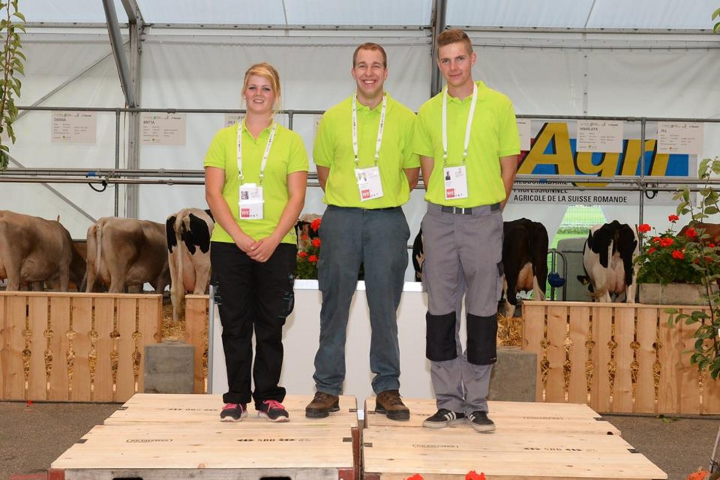 Haben es ins Finale geschafft: Flavia Fankhauser, Ueli Baumgartner und Stefan Stucki (v.l.n.r.) (Bild: SBV)