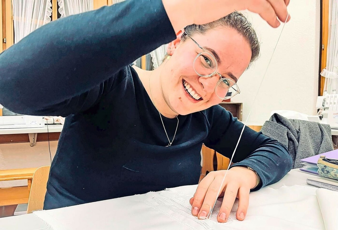 Die Arbeiten in der Küche und im Nähzimmer machen Riccarda Iten besonders Spass in der Bäuerinnenschule.