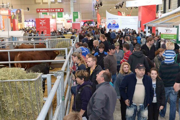 Reichlich Publikum an der Suisse Tier - die Fachmesse für Nutztierhaltung. (Bild Messe Luzern AG)