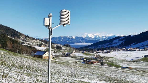 An 20 Luftmessstationen wird die Lufttemperatur im Kanton Appenzell Innerrhoden gemessen. 