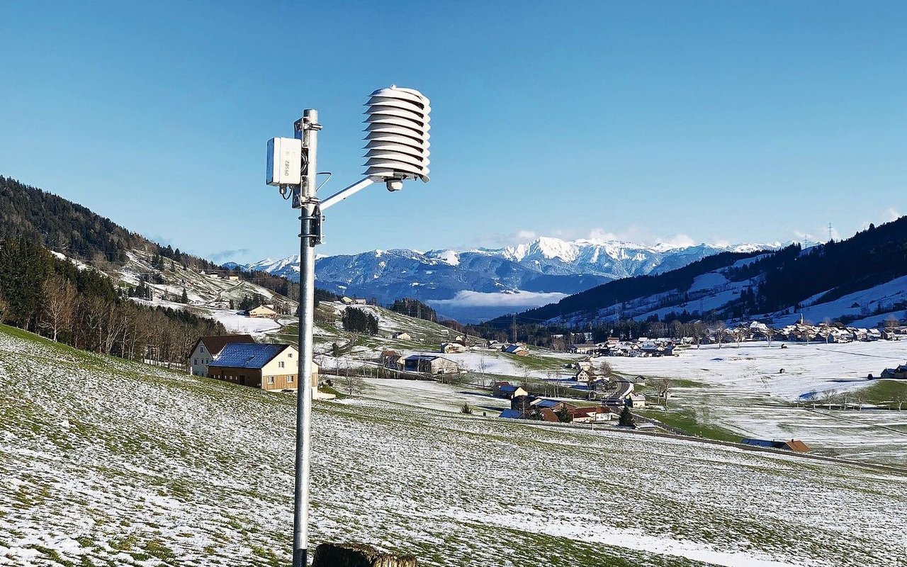 An 20 Luftmessstationen wird die Lufttemperatur im Kanton Appenzell Innerrhoden gemessen. 