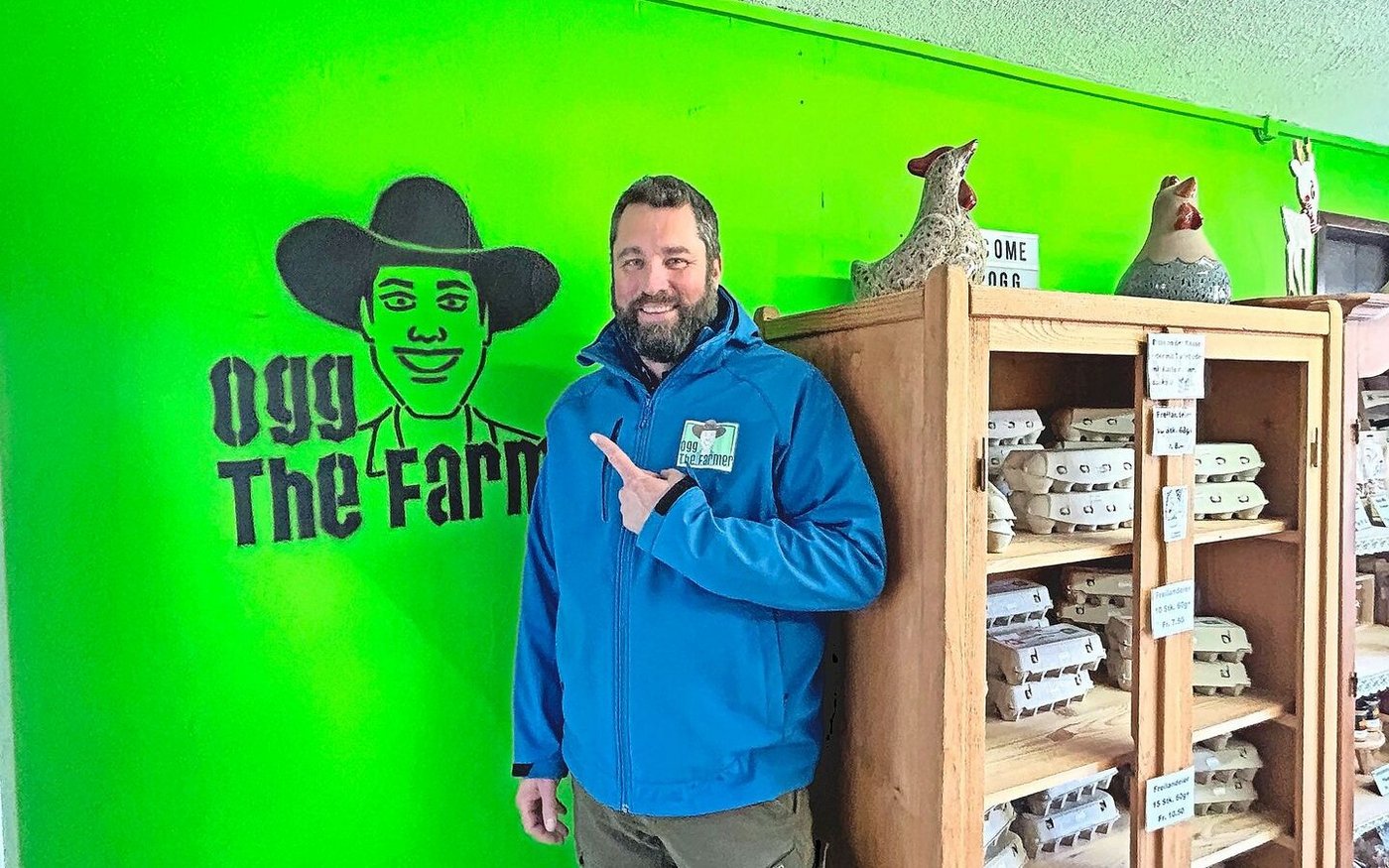 Das Logo «Ogg. The Farmer» erinnert an «Bob der Baumeister». Für Meisterlandwirt Philip Ogg stimmt es. Er baut kontinuierlich seine Direktvermarktung aus.