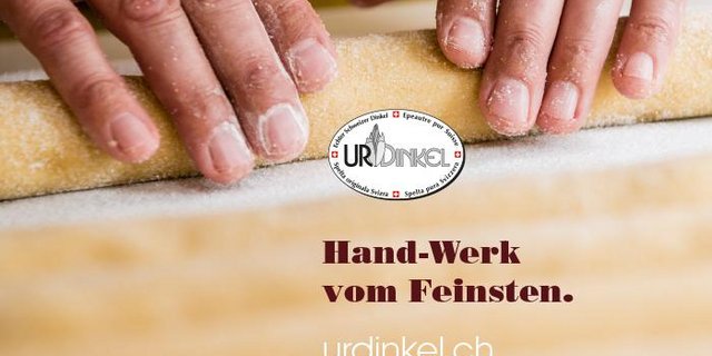 Das Logo für die neue Kampagne der IG Dinkel, die das Backhandwerk in den Vordergrund stellt. (Bild zVg)