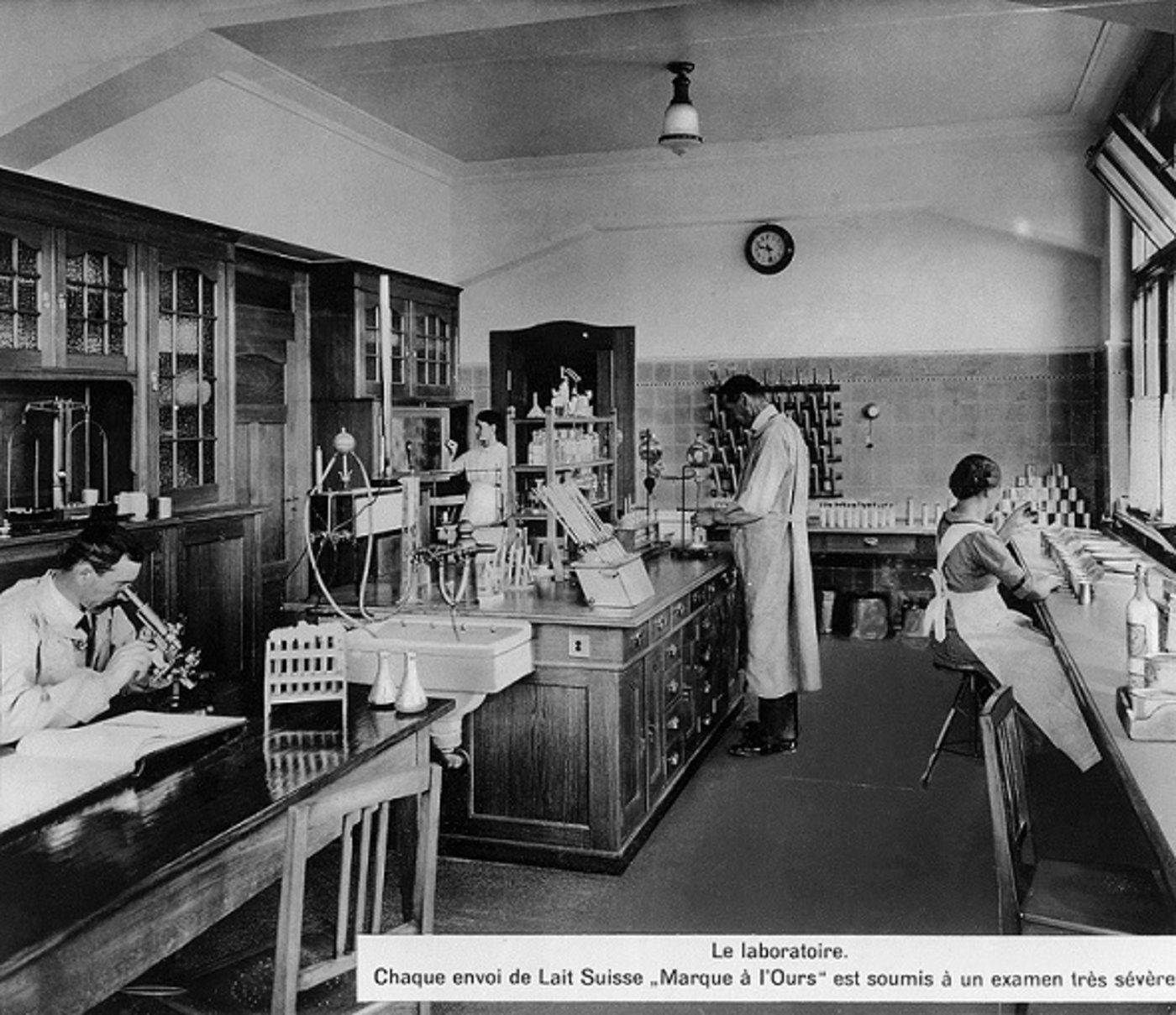 Milchlabor der BAMG um 1930. 