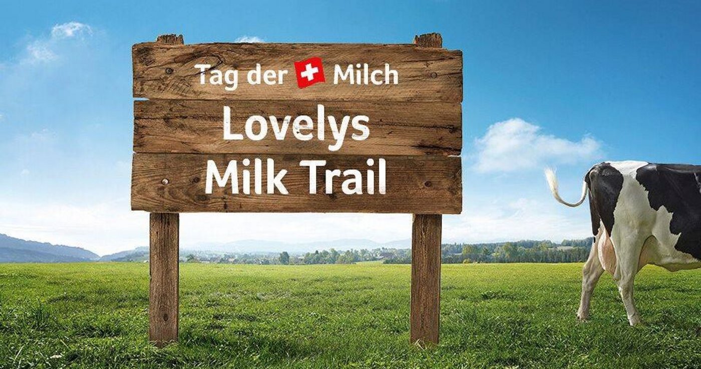 Am Tag der Milch findet heuer Lovelys Milk Trail statt - ein Geschicklichkeitsparcours rund um die Milch. (Bild Swissmilk)