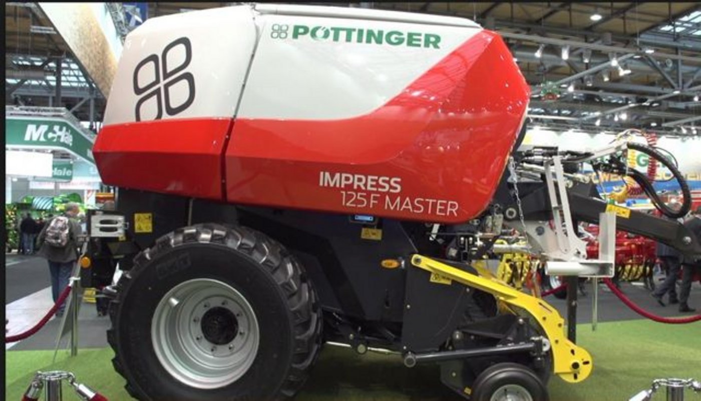 Die neue Rundballenpresse Impress will Pöttinger. (Bild zVg)