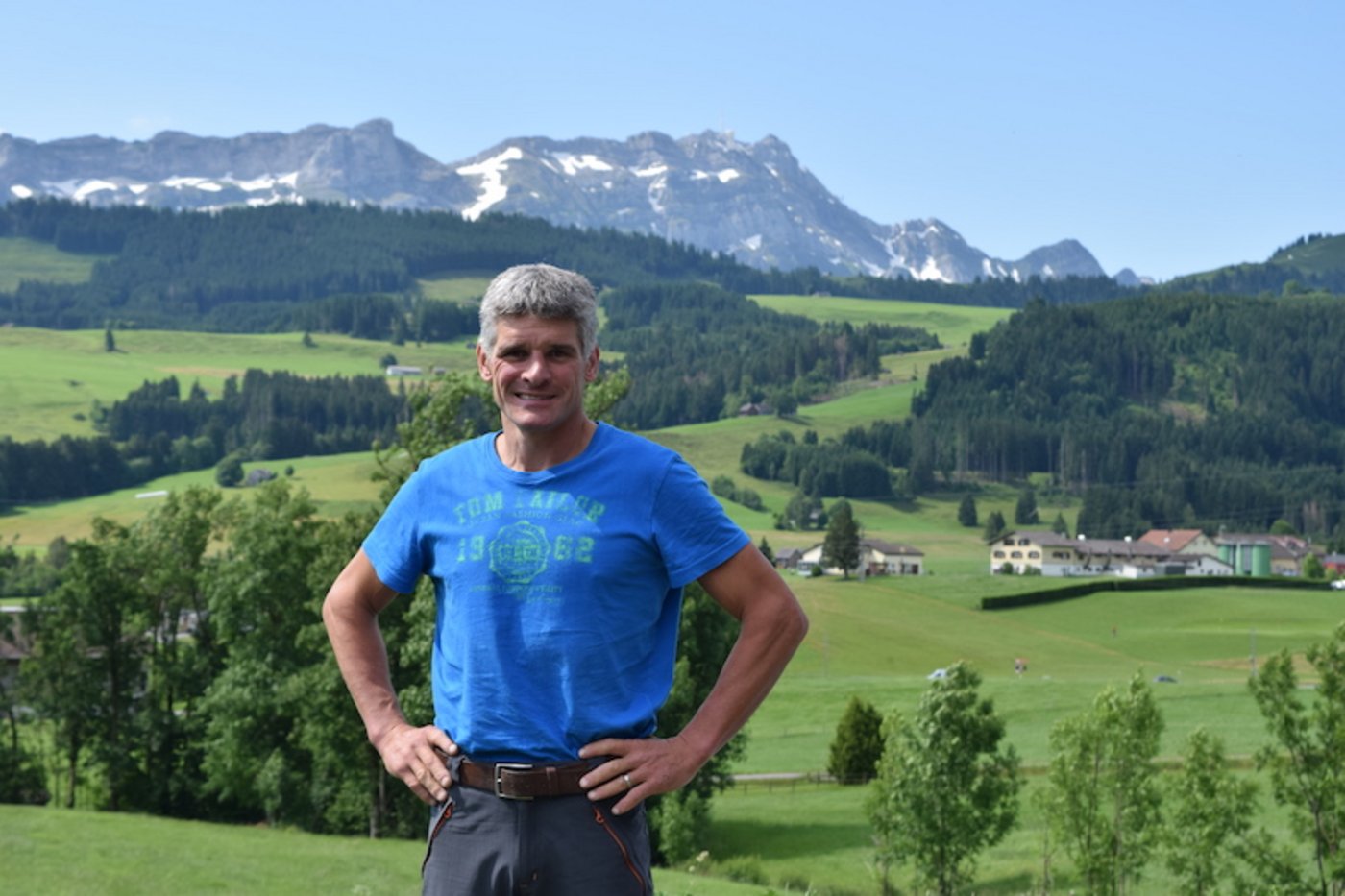 Walter Mock ist seit diesem Frühjahr Präsident des Innerrhoder Bauernverbands. Er übernahm das Zepter von Sepp Koch. (Bild Stefanie Giger)