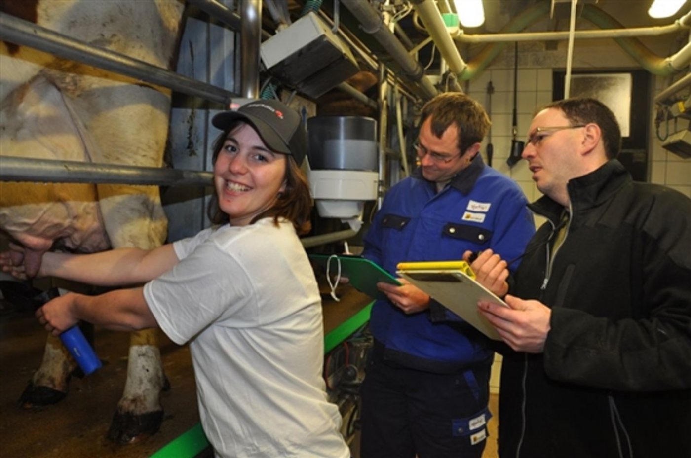  Franziska Duss gewann zweimal den Melkwettbewerb. (Bild zVg) 