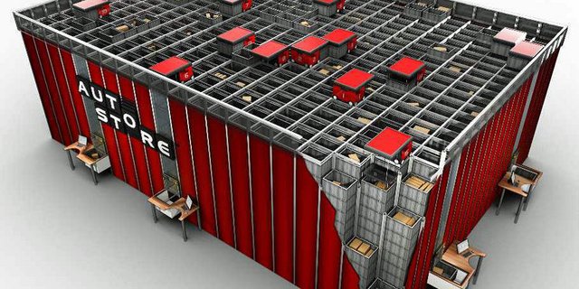 Eine Visualisierung des robotergetriebenen Lagersystems. (Bild zVg)