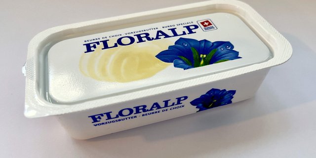 250-Gramm Mödeli «Floralp»-Butter.