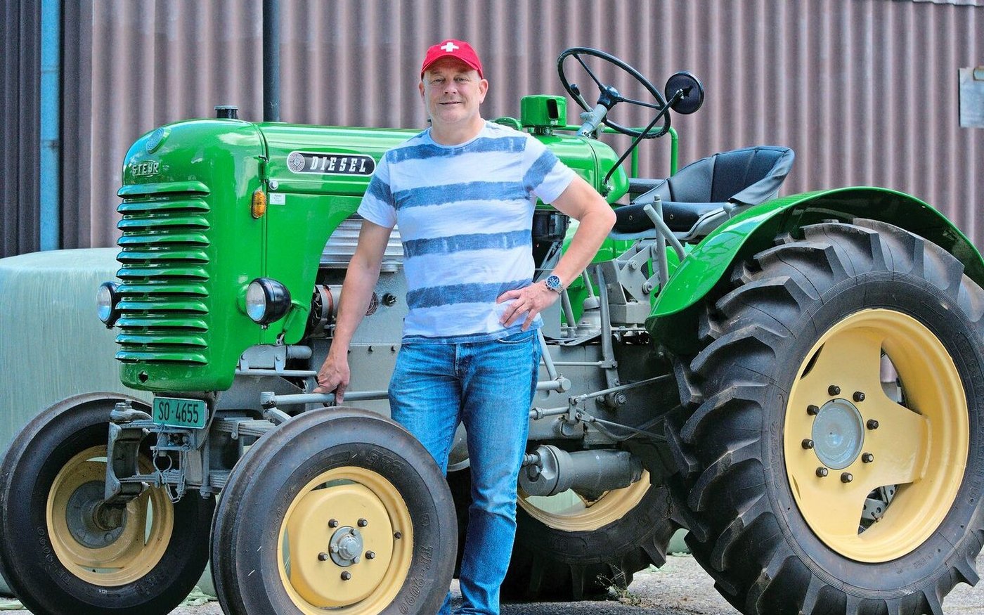 Ronald Bader aus Deitingen zeigt hier seinen schönen Steyr 18a, mit Baujahr 1957.