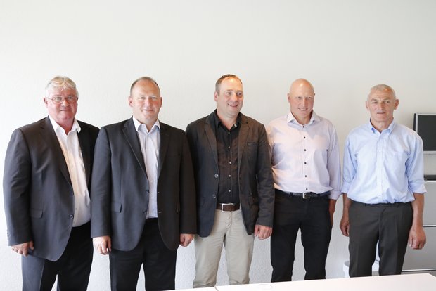 Markus Zemp, Andreas Aebi, Markus Gerber, Simon Ulrich Bach und Franz Winterberger (v.l.). (Bild lid)