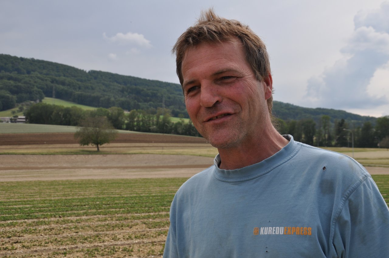 Martin Schärer hat drei Hektaren Verwüstung gekriegt. (Bild nb)