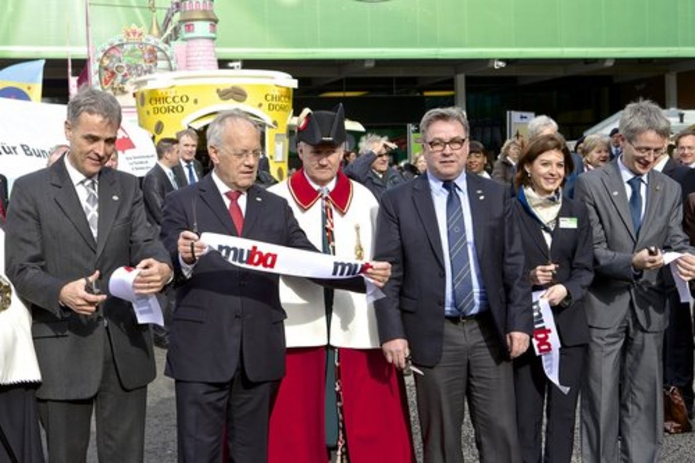 Johann Schneider-Ammann bei der Eröffnung der Muba. (Bild: zvg/muba)