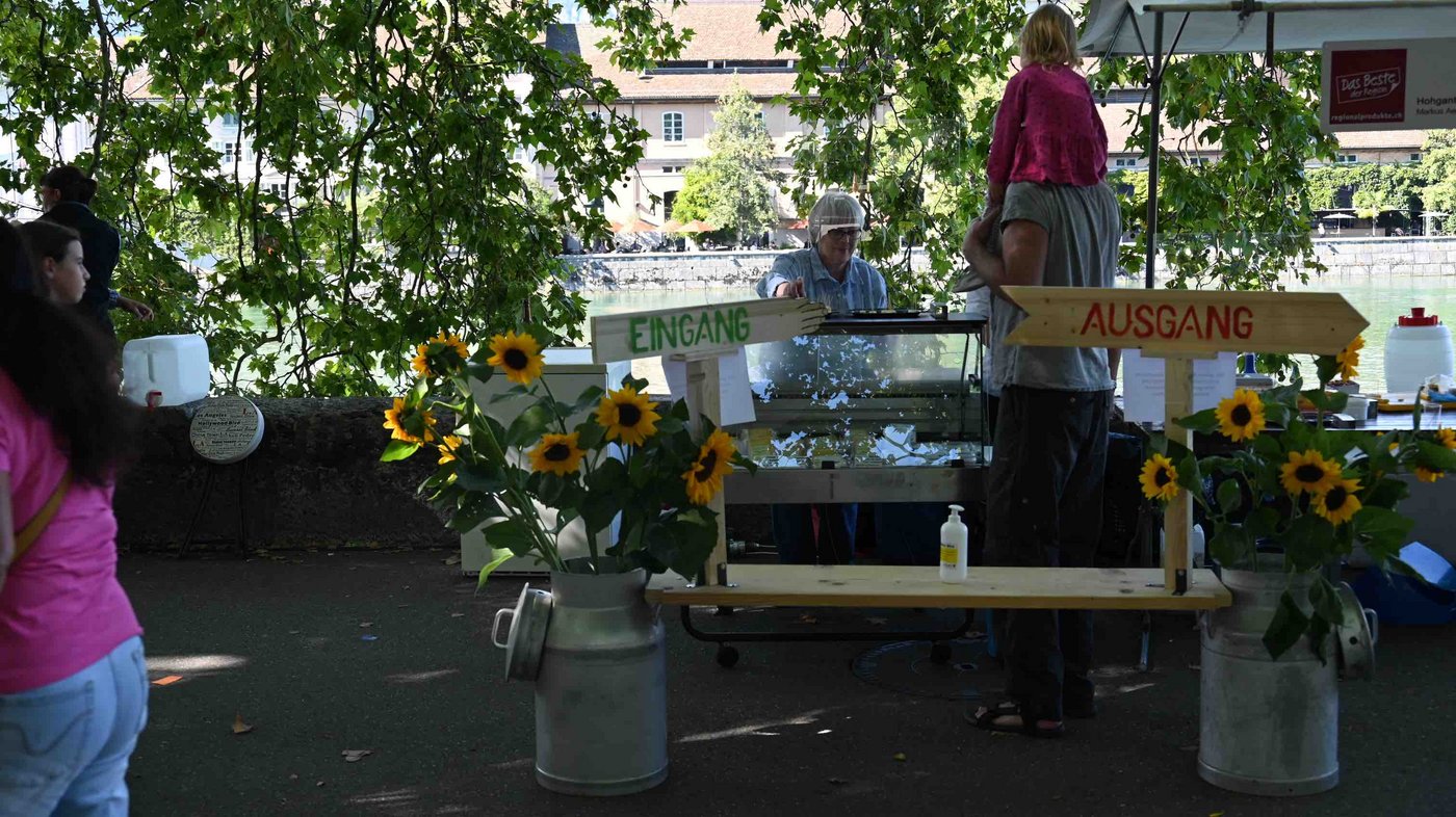 Die Marktfahrer sind selbst verantwortlich, dass vor ihren Ständen kein Gedränge herrscht. 