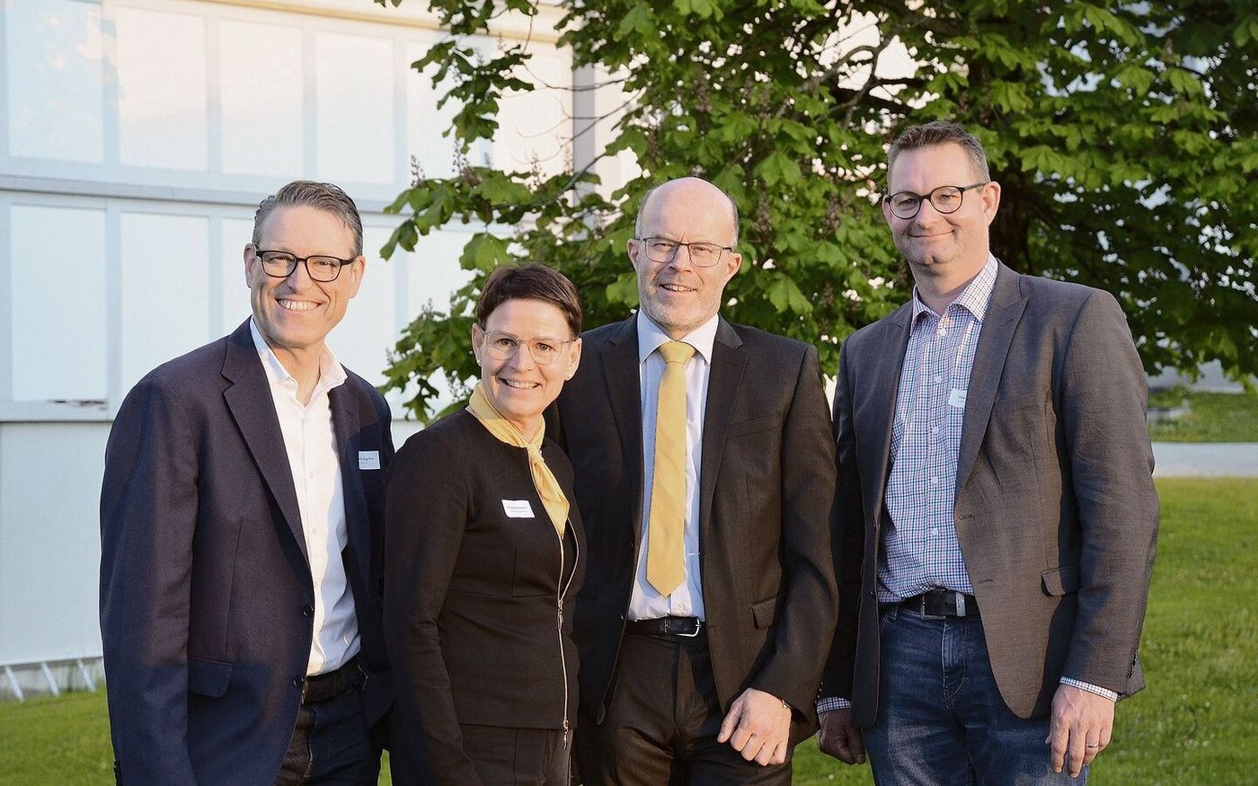 Martin Angehrn, Elisabeth Federer, Urs Bolliger und Peter Nüesch (v. l.) wollen die Regionalmarke weiterhin stärken.