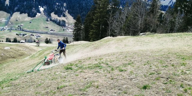 Der Lehrmeister von Toni Bergmann: «Er eggte so lange, bis er eine riesige Blase an den Fersen hatte.» (Bild Toni Bergmann)