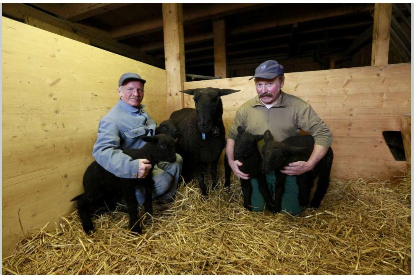 Daniel (links) und Fritz Gyger. (Bild Screenshot Blick)