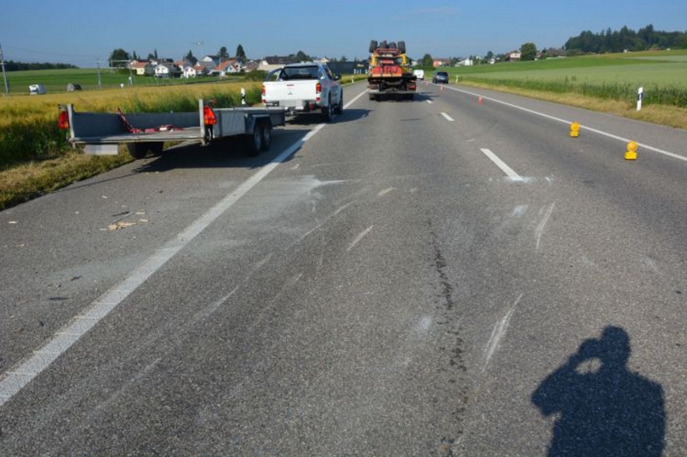 Das Auto war auf der Bernstrasse von Lohn-Ammannsegg in Richtung Biberist unterwegs.
