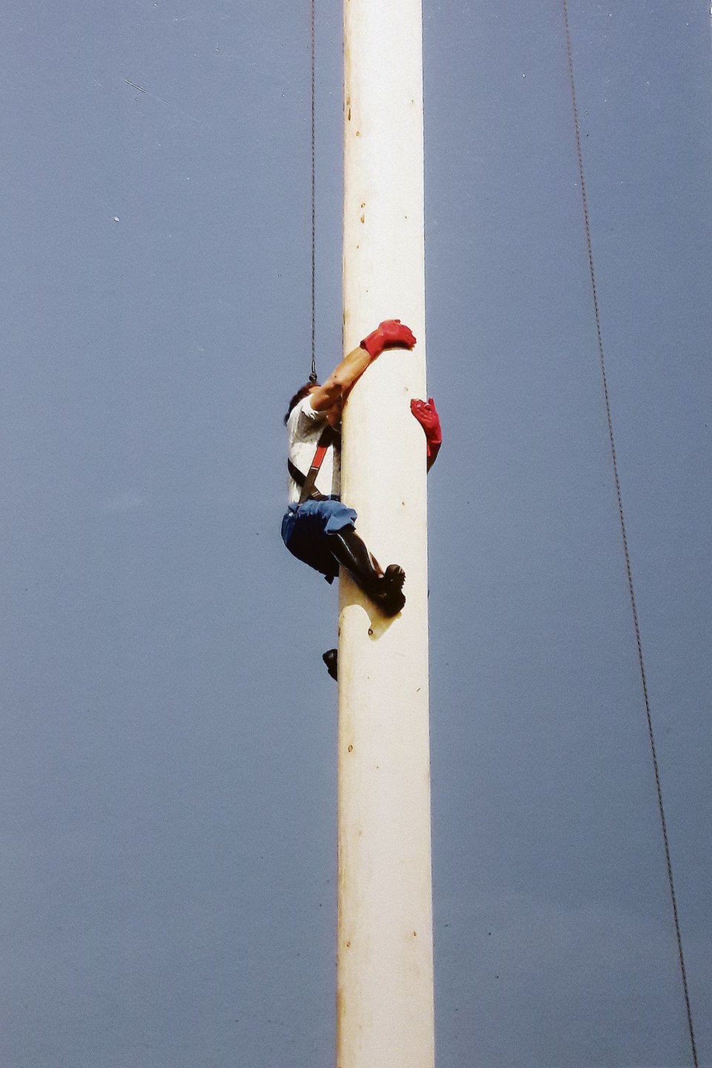 Am Kletterbaum, Sennenkilbi Ku¨ssnacht.   (Bild Fam. Arnold)